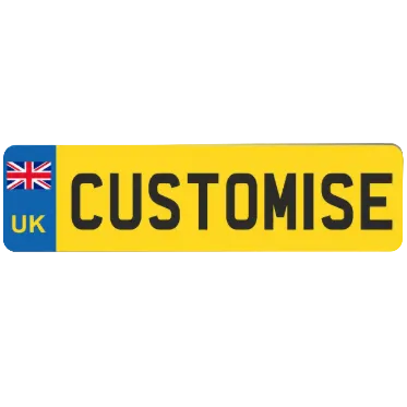 E-bike custom numberplate